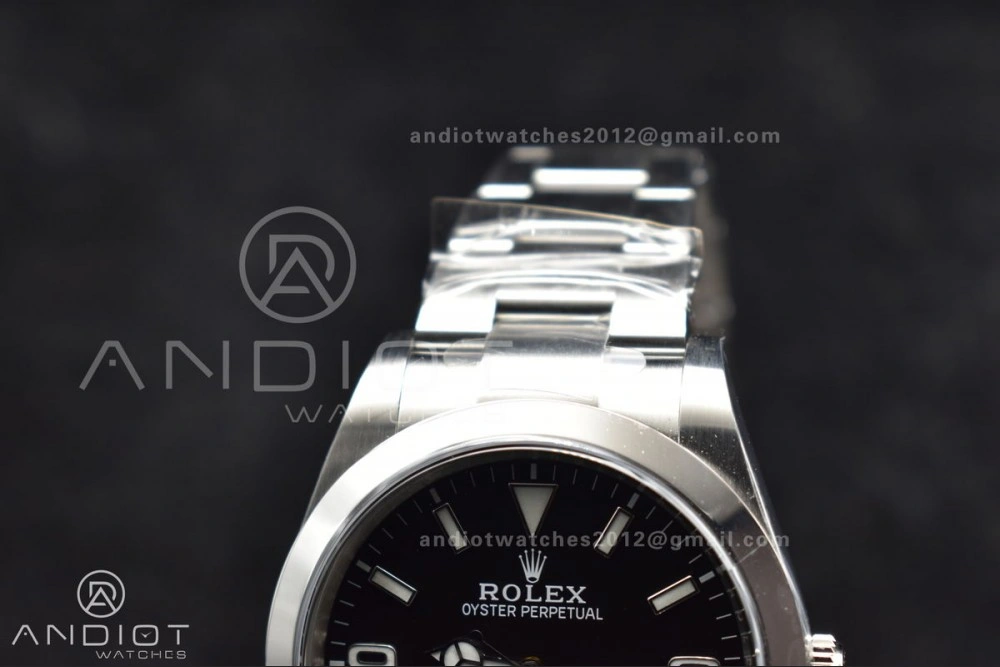Stretchable Explorer I 214270 39mm Clean 1:1 Best Edition Black Dial on SS Bracelet VR 846