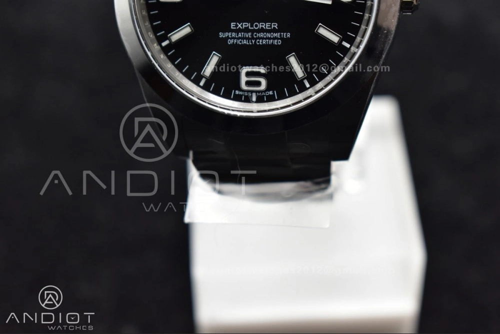 Stretchable Explorer I 214270 39mm Clean 1:1 Best Edition Black Dial on SS Bracelet VR 846