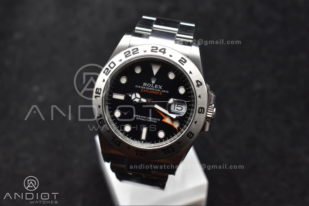 WrinkleFree Explorer II 42mm 226570 904L SS Clean 1:1 Best Edition Black Dial on Bracelet DD 843