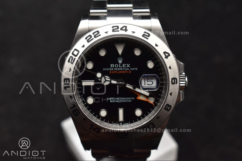 WrinkleFree Explorer II 42mm 226570 904L SS Clean 1:1 Best Edition Black Dial on Bracelet DD 843