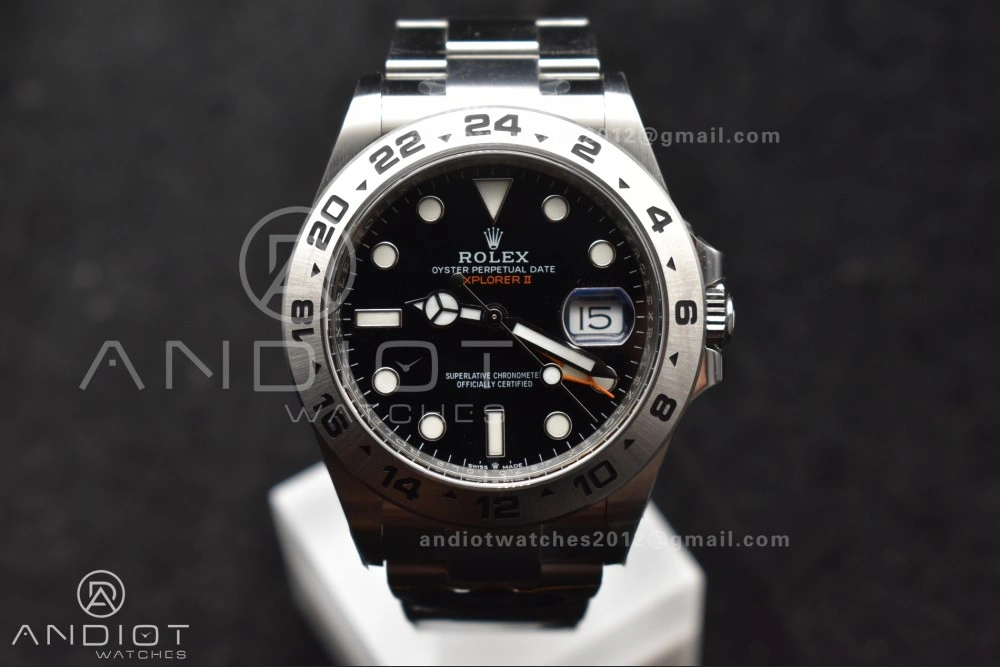 WrinkleFree Explorer II 42mm 226570 904L SS Clean 1:1 Best Edition Black Dial on Bracelet DD 843