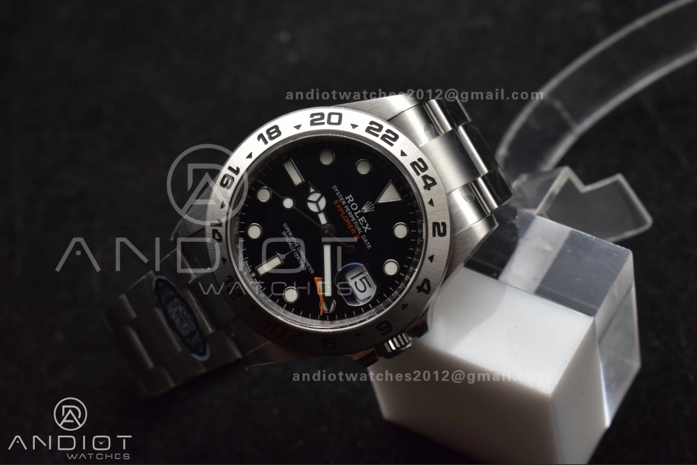 WrinkleFree Explorer II 42mm 226570 904L SS Clean 1:1 Best Edition Black Dial on Bracelet DD 843