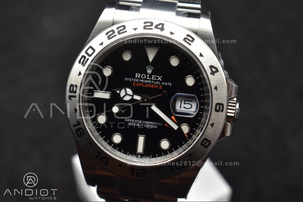 WrinkleFree Explorer II 42mm 226570 904L SS Clean 1:1 Best Edition Black Dial on Bracelet DD 843
