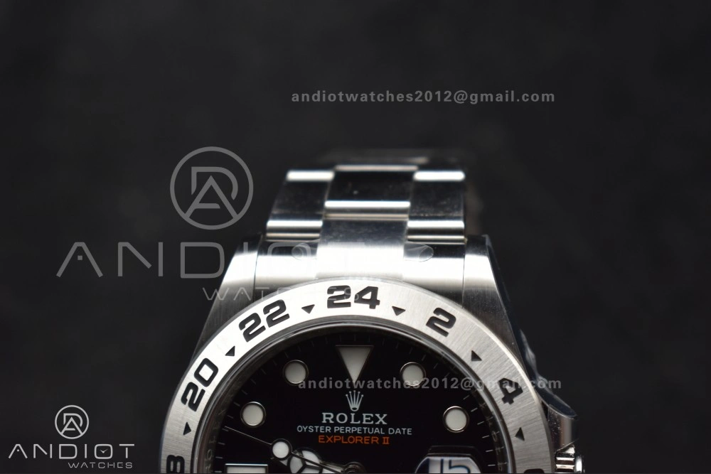WrinkleFree Explorer II 42mm 226570 904L SS Clean 1:1 Best Edition Black Dial on Bracelet DD 843