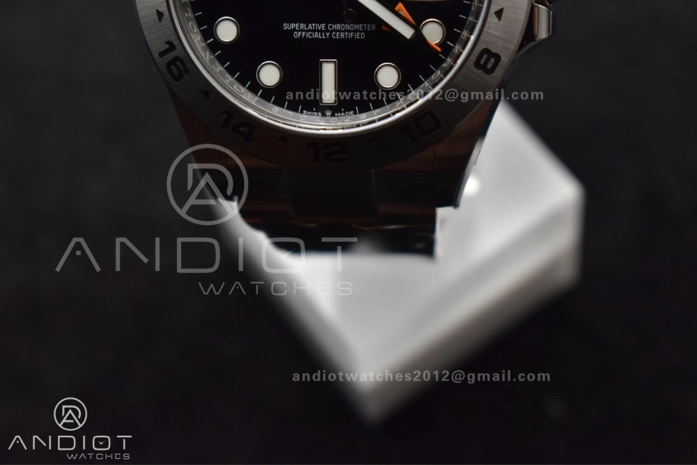 WrinkleFree Explorer II 42mm 226570 904L SS Clean 1:1 Best Edition Black Dial on Bracelet DD 843