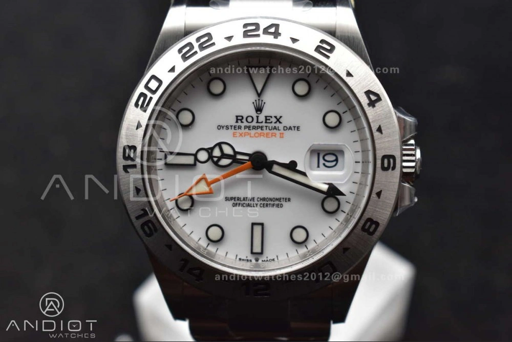 Explorer II 42mm 226570 904L SS Clean 1:1 Best Edition White Dial on Bracelet DD3285 CHS WellDesigned 845