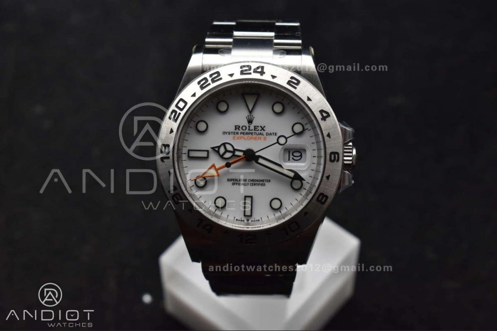 Explorer II 42mm 226570 904L SS Clean 1:1 Best Edition White Dial on Bracelet DD3285 CHS WellDesigned 845