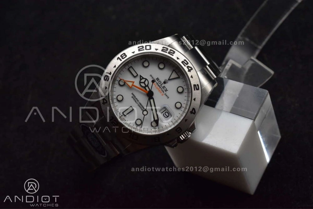 Explorer II 42mm 226570 904L SS Clean 1:1 Best Edition White Dial on Bracelet DD3285 CHS WellDesigned 845