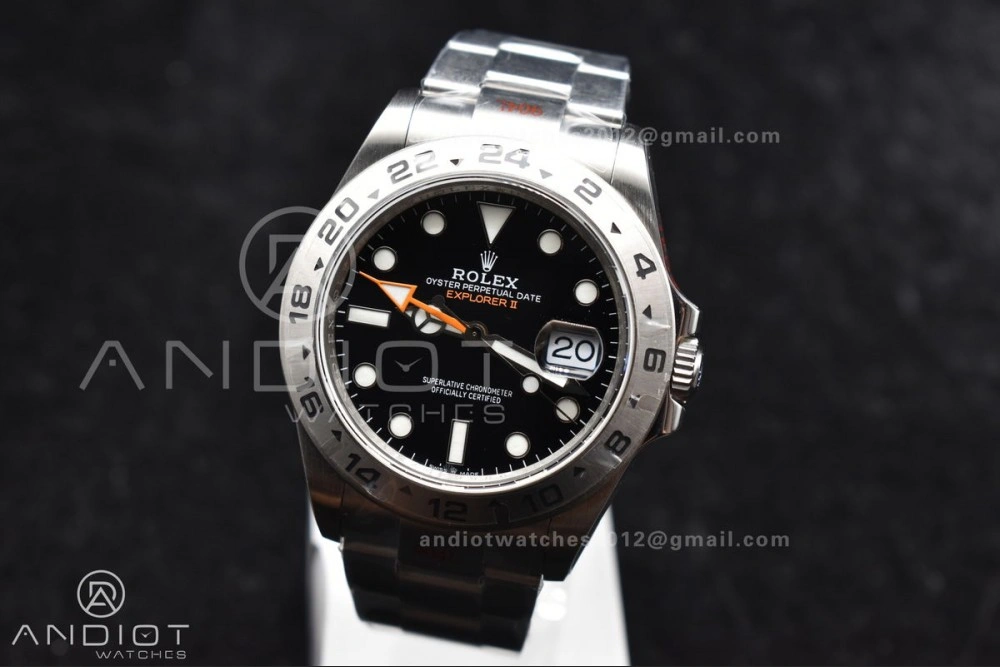 MoistureWicking Explorer II 42mm 226570 Black 904L SS GMF 1:1 Best Edition Black Dial on Bracelet VR3285 CHS 847