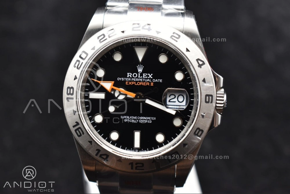 MoistureWicking Explorer II 42mm 226570 Black 904L SS GMF 1:1 Best Edition Black Dial on Bracelet VR3285 CHS 847