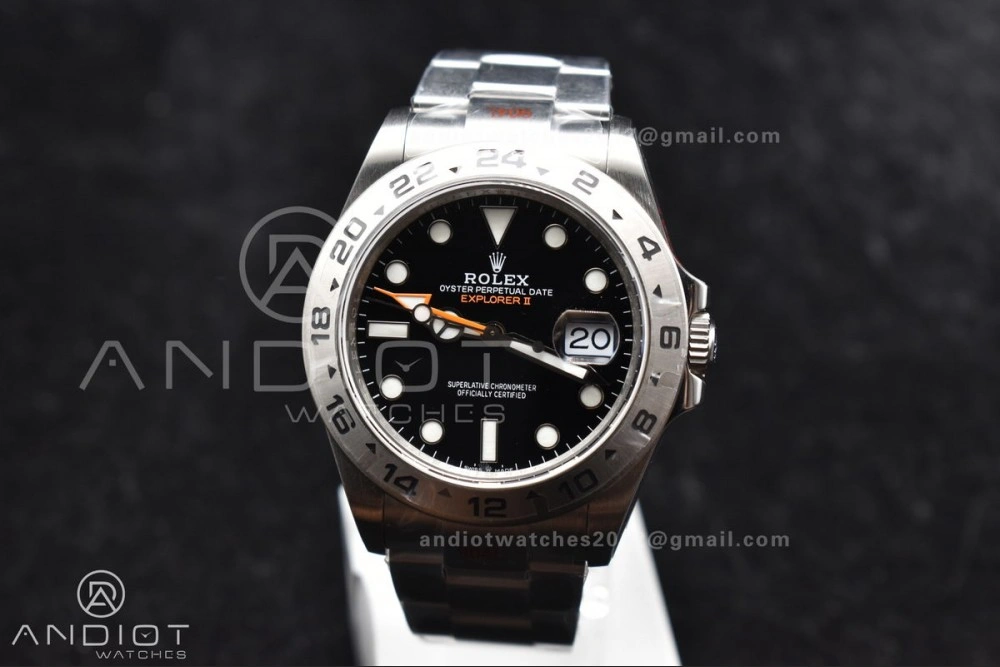 MoistureWicking Explorer II 42mm 226570 Black 904L SS GMF 1:1 Best Edition Black Dial on Bracelet VR3285 CHS 847