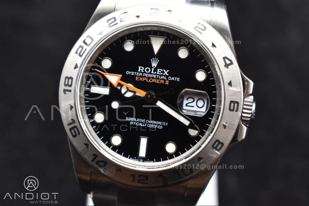 MoistureWicking Explorer II 42mm 226570 Black 904L SS GMF 1:1 Best Edition Black Dial on Bracelet VR3285 CHS 847
