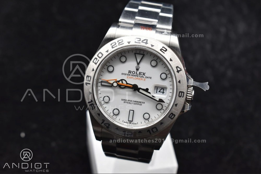 Explorer II 42mm 226570 Black 904L SS GMF 1:1 Best Edition White Dial On Bracelet VR3285 CHS Affordable 844