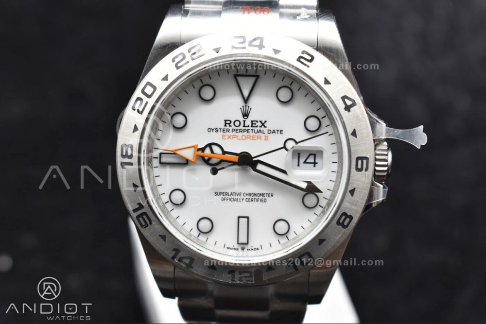 Explorer II 42mm 226570 Black 904L SS GMF 1:1 Best Edition White Dial On Bracelet VR3285 CHS Affordable 844