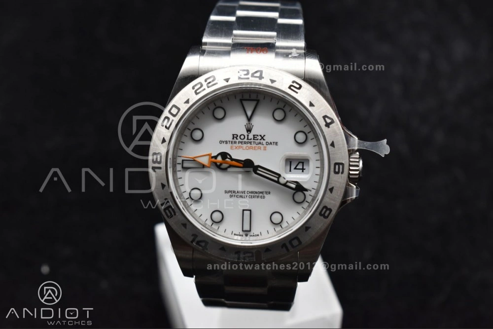 Explorer II 42mm 226570 Black 904L SS GMF 1:1 Best Edition White Dial On Bracelet VR3285 CHS Affordable 844
