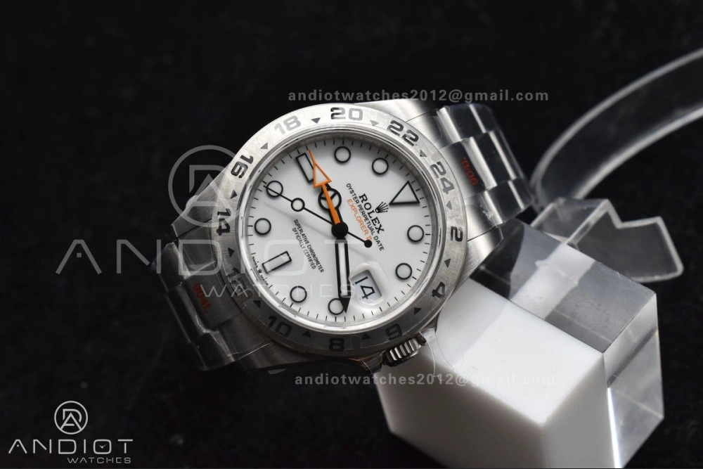 Explorer II 42mm 226570 Black 904L SS GMF 1:1 Best Edition White Dial On Bracelet VR3285 CHS Affordable 844