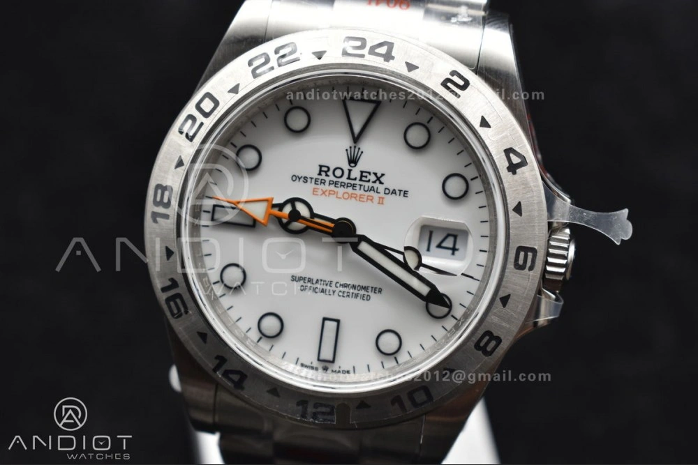 Explorer II 42mm 226570 Black 904L SS GMF 1:1 Best Edition White Dial On Bracelet VR3285 CHS Affordable 844