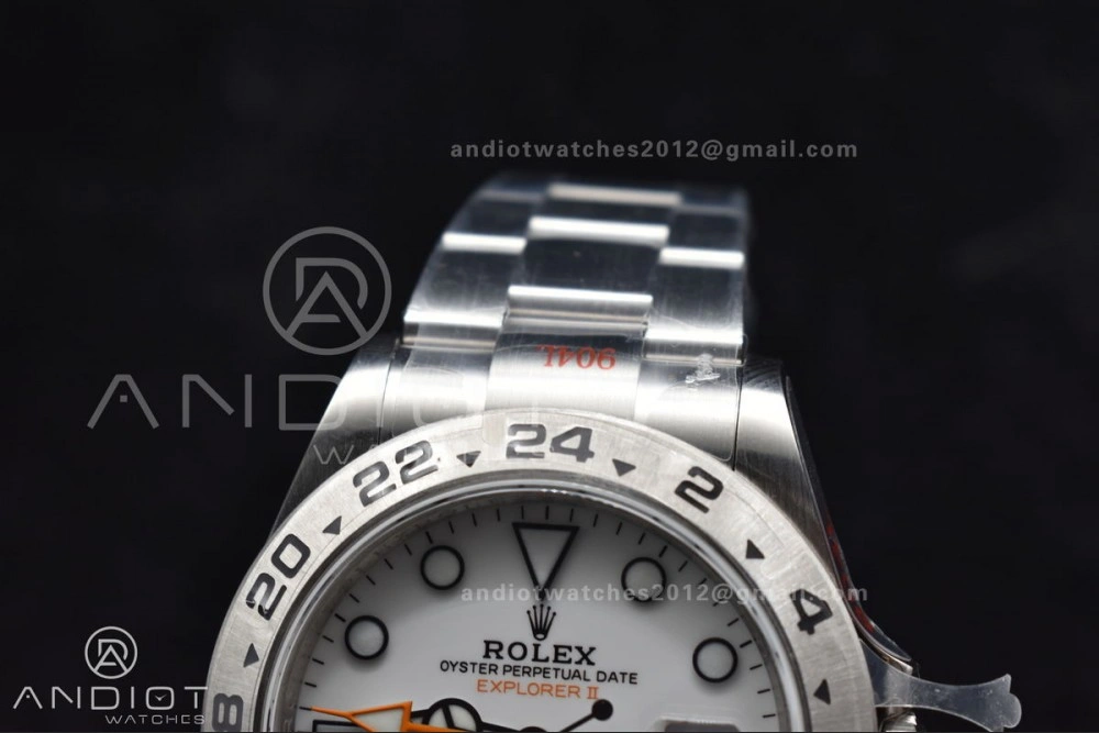 Explorer II 42mm 226570 Black 904L SS GMF 1:1 Best Edition White Dial On Bracelet VR3285 CHS Affordable 844