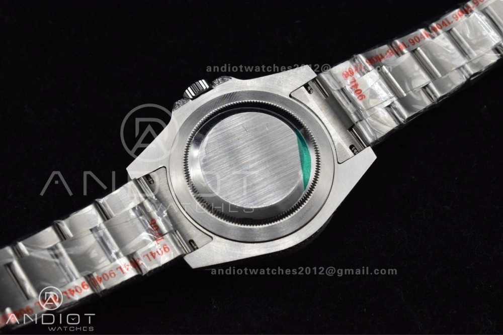 GMT 40mm Full Diamonds SS AMGF Best Edition Diamond Dial On Bracelet On VR Stretchable 849