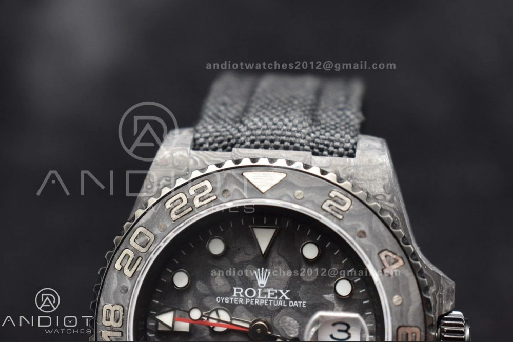 Bold GMT DIW Carbon OMF Best Edition All Black Black Dial on Black Nylon Strap SA3186 CHS 423