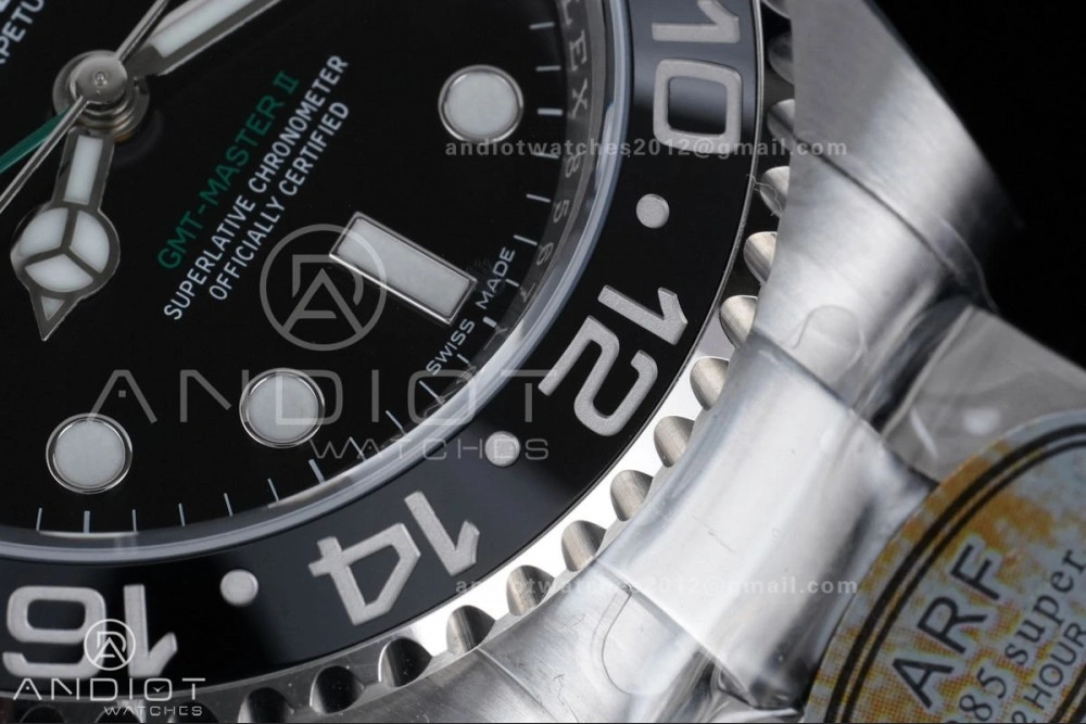 GMT Master II 116710 LN 904L SS ARF 1:1 Best Edition on Oyster Bracelet SH3285 V HighPerformance 852