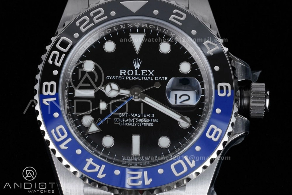 Original GMT Master II 126710 BLNR 904L SS ARF Batman 1:1 Best Edition New SH3285 On Oyster Bracelet V 851