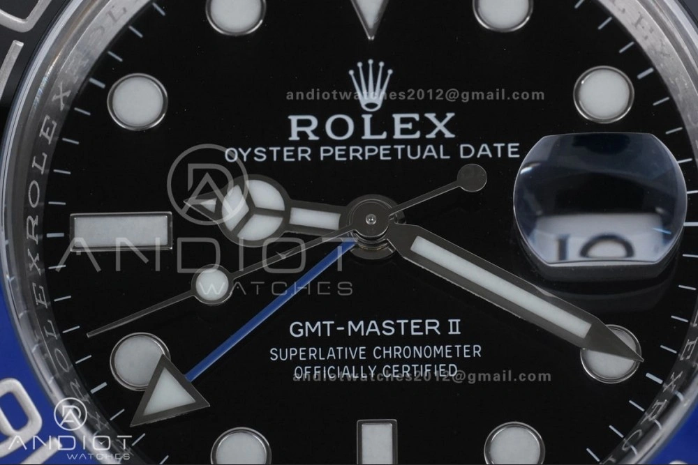 Original GMT Master II 126710 BLNR 904L SS ARF Batman 1:1 Best Edition New SH3285 On Oyster Bracelet V 851