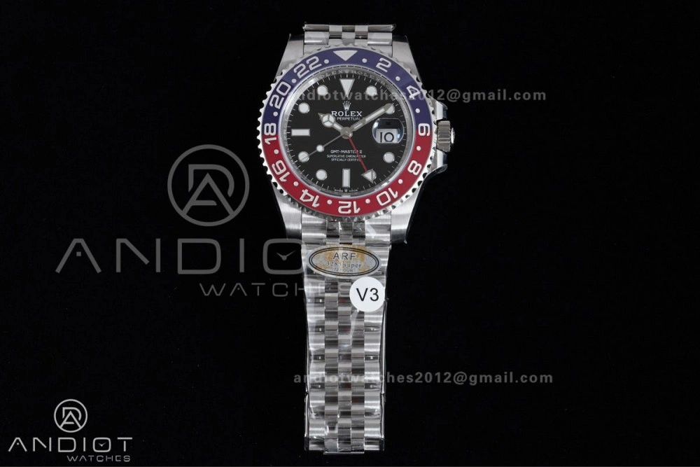 GMT Master II 126710 BLRO 904L SS ARF Pepsi 1:1 Best Edition On Jubilee Bracelet New SH3285 (UV Bezel ) V HighQuality 862