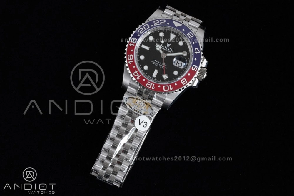 GMT Master II 126710 BLRO 904L SS ARF Pepsi 1:1 Best Edition On Jubilee Bracelet New SH3285 (UV Bezel ) V HighQuality 862