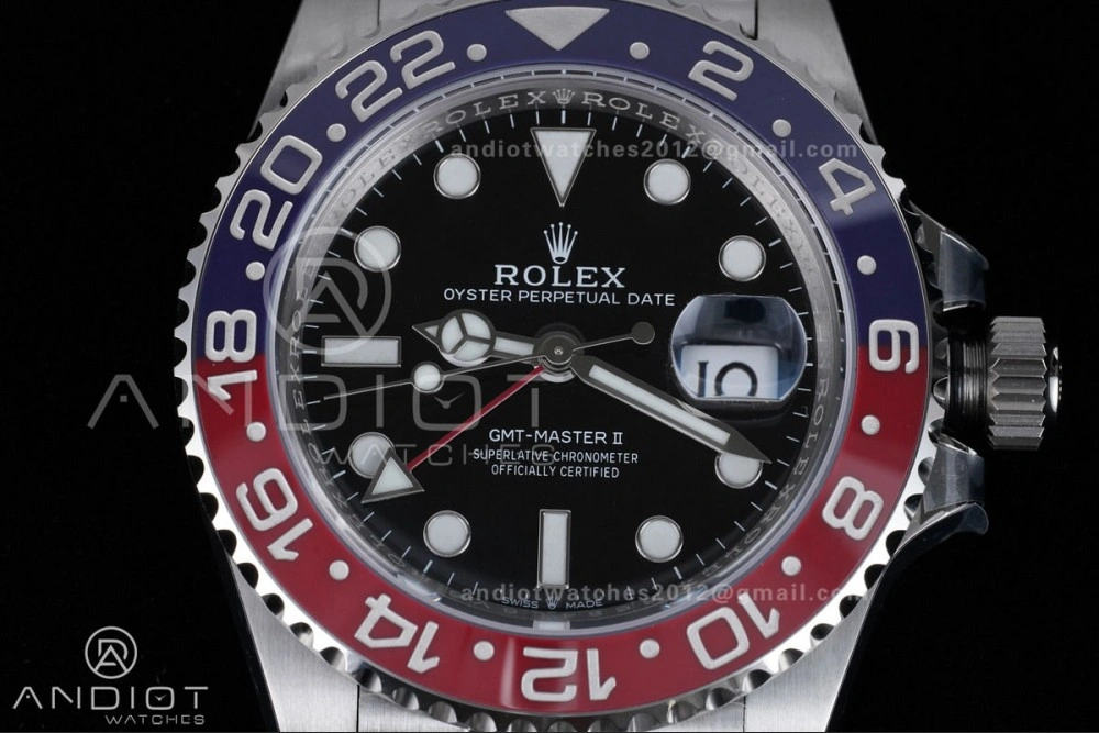 GMT Master II 126710 BLRO 904L SS ARF Pepsi 1:1 Best Edition On Jubilee Bracelet New SH3285 (UV Bezel ) V HighQuality 862