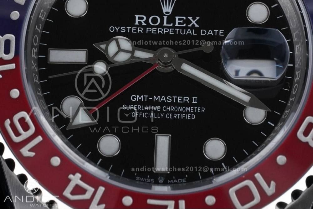GMT Master II 126710 BLRO 904L SS ARF Pepsi 1:1 Best Edition On Jubilee Bracelet New SH3285 (UV Bezel ) V HighQuality 862