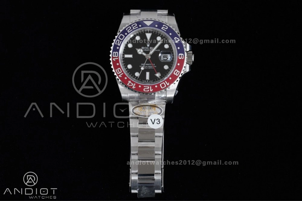 Casual GMT Master II 126710 BLRO 904L SS ARF Pepsi 1:1 Best Edition On Oyster Bracelet New SH3285 (UV Bezel ) V 858
