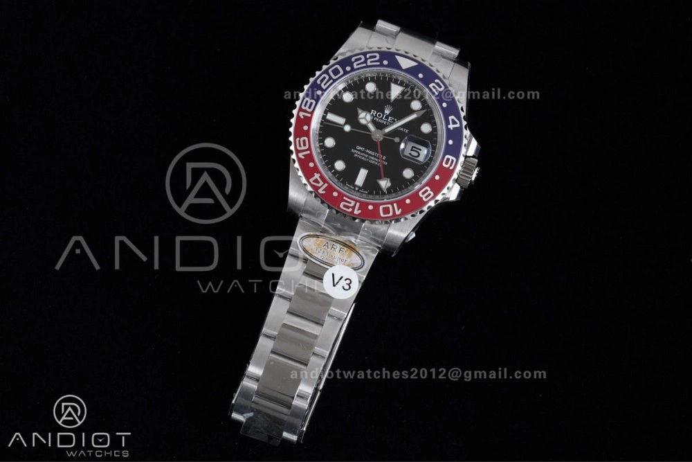 Casual GMT Master II 126710 BLRO 904L SS ARF Pepsi 1:1 Best Edition On Oyster Bracelet New SH3285 (UV Bezel ) V 858