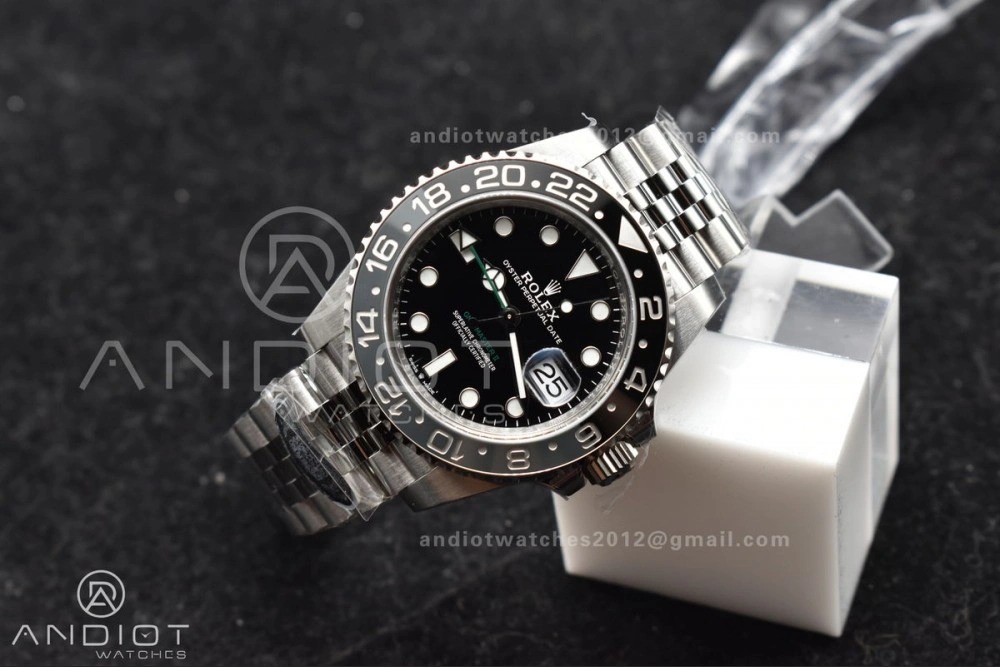 FastDry GMT-Master II 126710 GRNR Black Gray Ceramic 904L Steel Clean 1:1 Best Edition on Jubilee Strap DD 878