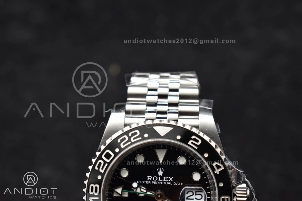 FastDry GMT-Master II 126710 GRNR Black Gray Ceramic 904L Steel Clean 1:1 Best Edition on Jubilee Strap DD 878