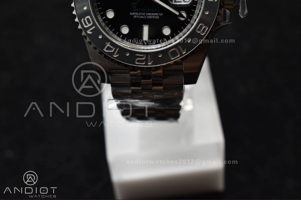 FastDry GMT-Master II 126710 GRNR Black Gray Ceramic 904L Steel Clean 1:1 Best Edition on Jubilee Strap DD 878