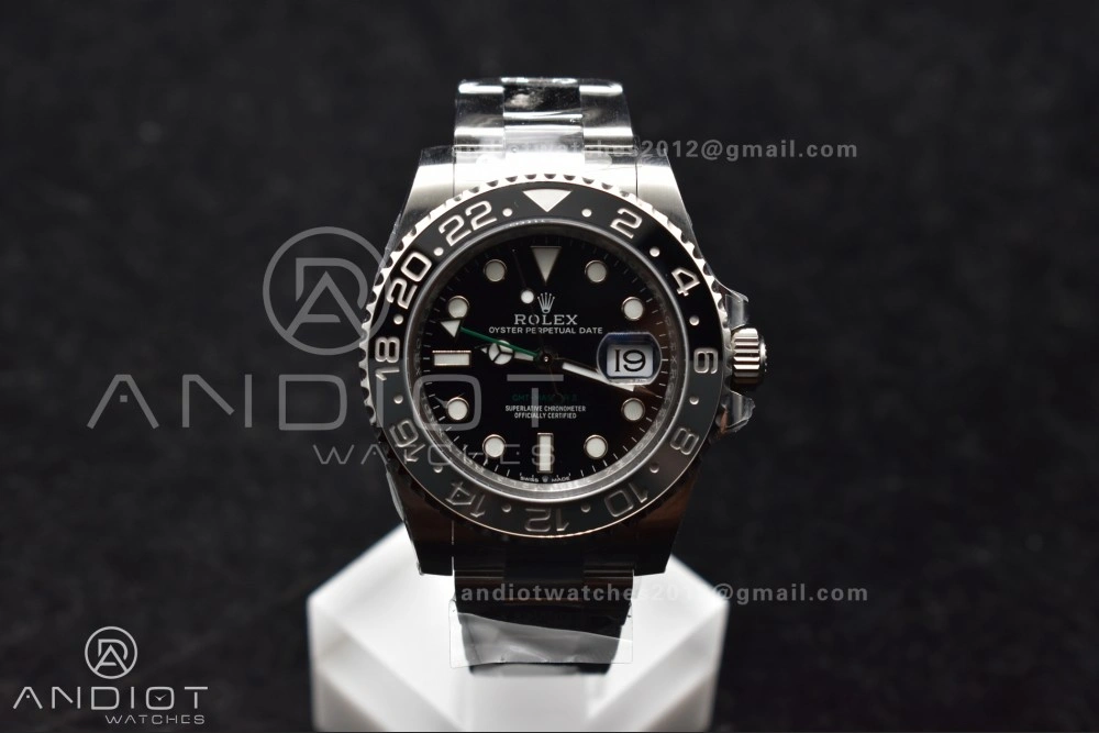 Versatile GMT-Master II 126710 GRNR Black Gray Ceramic 904L Steel Clean 1:1 Best Edition on Oyster Strap DD 876