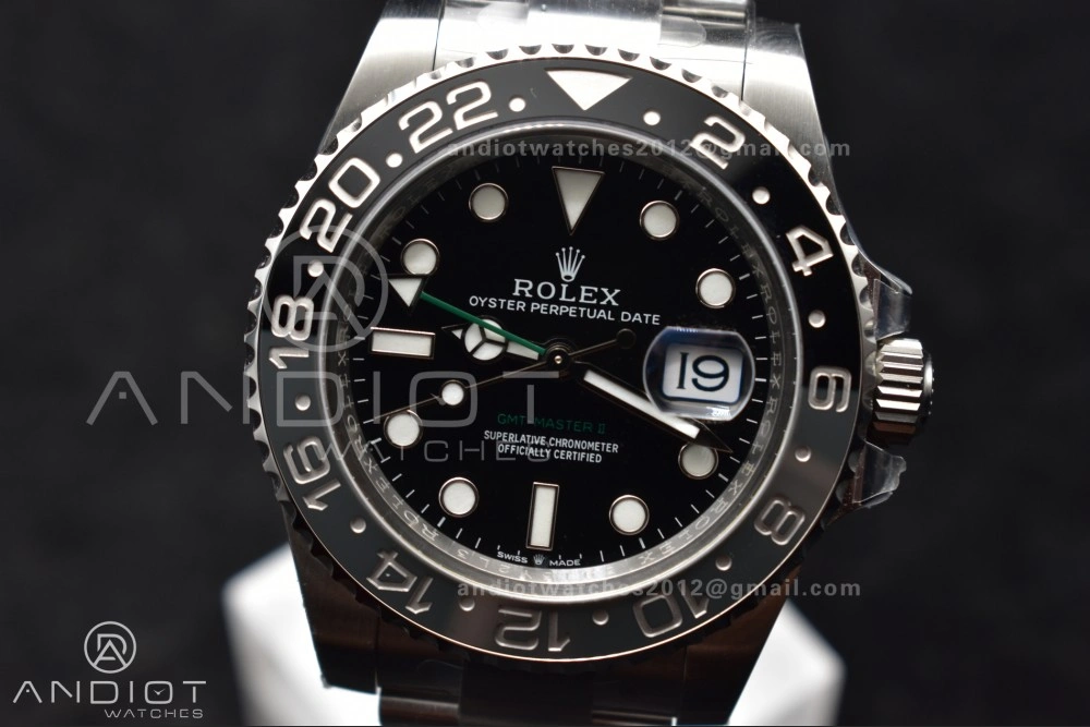 Versatile GMT-Master II 126710 GRNR Black Gray Ceramic 904L Steel Clean 1:1 Best Edition on Oyster Strap DD 876