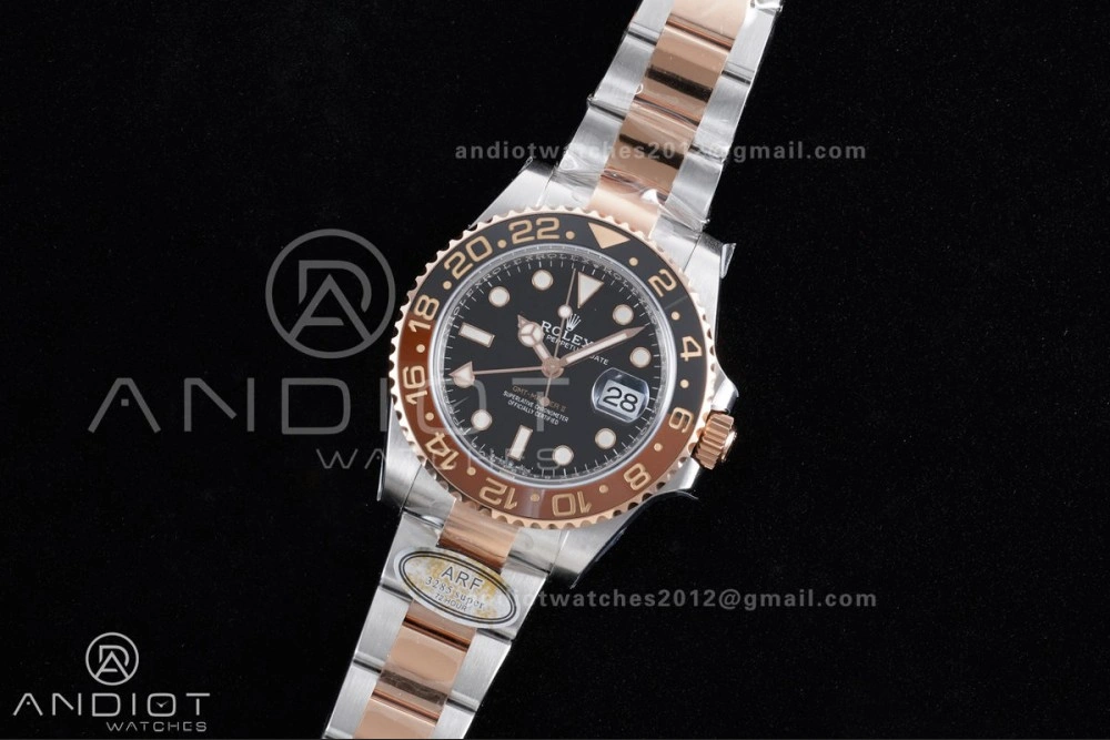 GoAnywhere GMT Master II 126711 CHNR 904L SS ARF 1:1 Best Edition on SS RG Bracelet New SH3285 V2 (Gain Weight) 857
