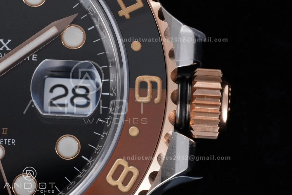 GoAnywhere GMT Master II 126711 CHNR 904L SS ARF 1:1 Best Edition on SS RG Bracelet New SH3285 V2 (Gain Weight) 857