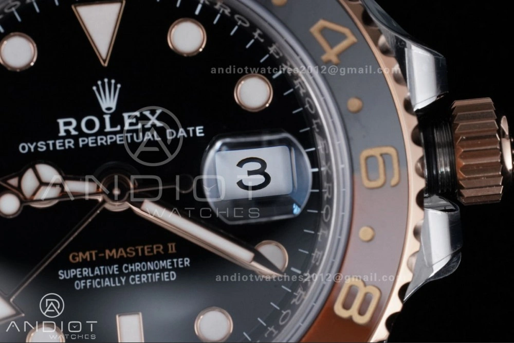 Sleek GMT Master II 126711 CHNR 904L SS ARF 1:1 Best Edition on SS RG Bracelet New SH3285 V 855