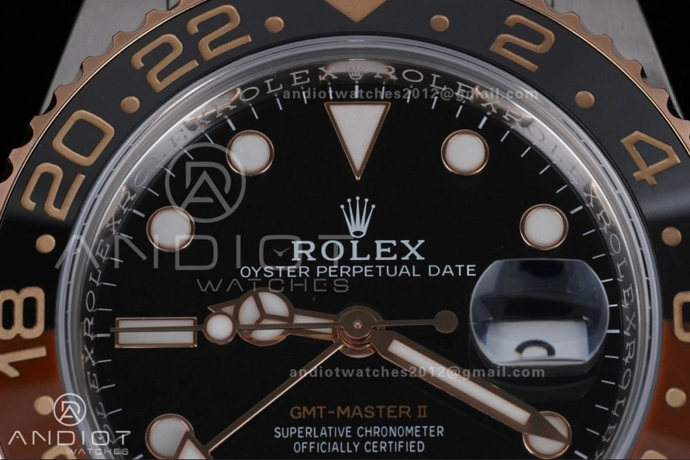 Sleek GMT Master II 126711 CHNR 904L SS ARF 1:1 Best Edition on SS RG Bracelet New SH3285 V 855