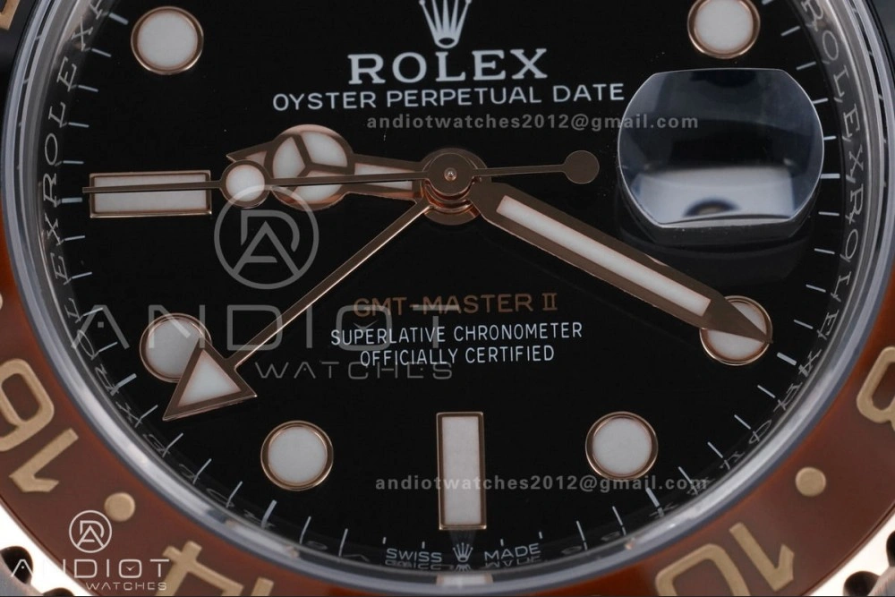 Sleek GMT Master II 126711 CHNR 904L SS ARF 1:1 Best Edition on SS RG Bracelet New SH3285 V 855