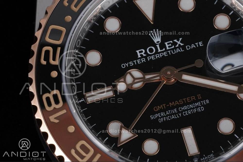 Sleek GMT Master II 126711 CHNR 904L SS ARF 1:1 Best Edition on SS RG Bracelet New SH3285 V 855