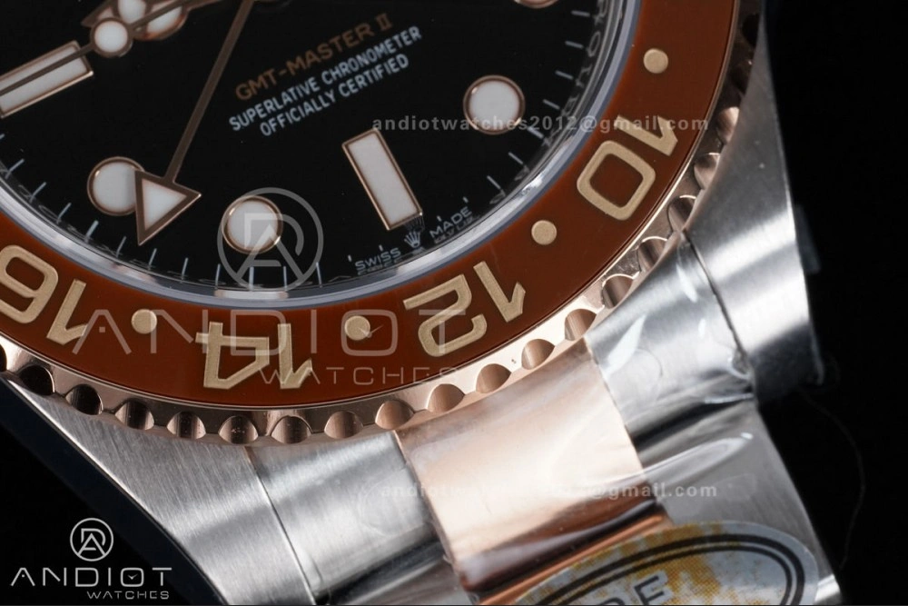 Sleek GMT Master II 126711 CHNR 904L SS ARF 1:1 Best Edition on SS RG Bracelet New SH3285 V 855