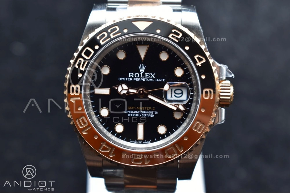 Breathable GMT-Master II 126711 CHNR Black Brown Ceramic Clean Factory Best Edition on SS RG Bracelet DD3285 CHS 880