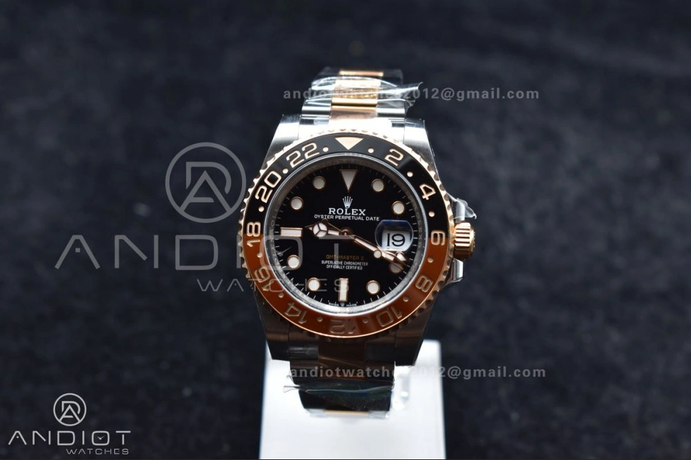 Breathable GMT-Master II 126711 CHNR Black Brown Ceramic Clean Factory Best Edition on SS RG Bracelet DD3285 CHS 880