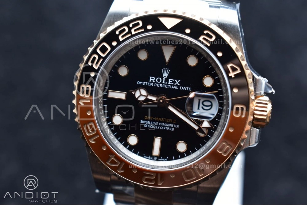 Breathable GMT-Master II 126711 CHNR Black Brown Ceramic Clean Factory Best Edition on SS RG Bracelet DD3285 CHS 880