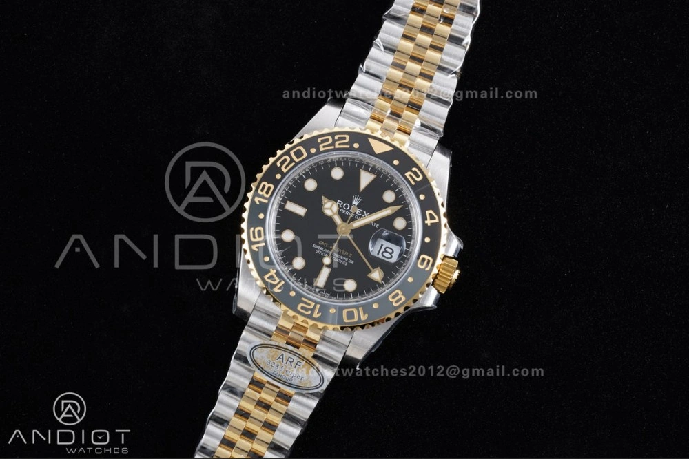 SmoothTexture GMT-Master II 126713 GRNR ARF 1:1 Best Edition on Black Dial SS YG Bracelet Super Clone New SH3285 CHS (Gain Weight) 881