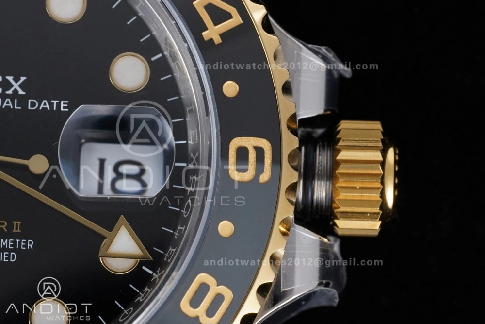 SmoothTexture GMT-Master II 126713 GRNR ARF 1:1 Best Edition on Black Dial SS YG Bracelet Super Clone New SH3285 CHS (Gain Weight) 881